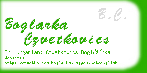 boglarka czvetkovics business card